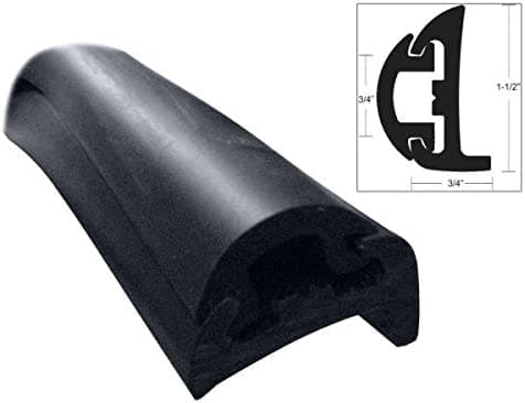 TACO semirrígida Rub Rail Kit - Negro con inserto negro - 50'