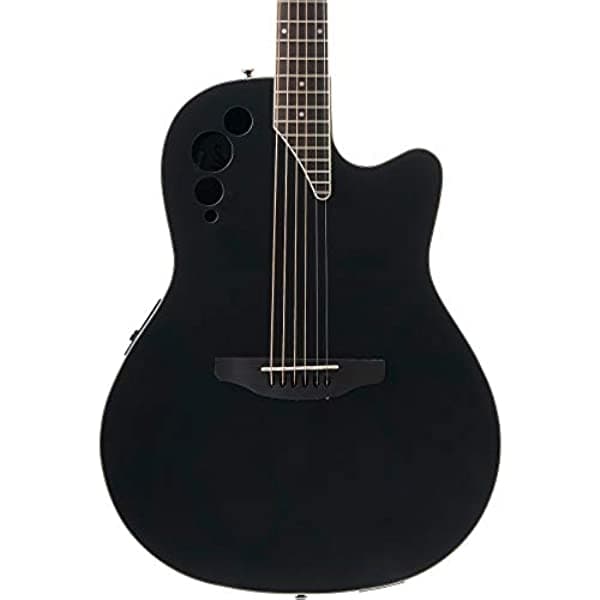 Geartree Ovation Applause Elite Mid Depth Guitarra electroacústica, Negro Satinado