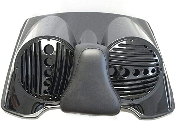 Mutazu Bagger - Tapa de altavoz doble de 8 pulgadas para Harley Razor Chopped King Tour Pak 97-13 SP-L-015