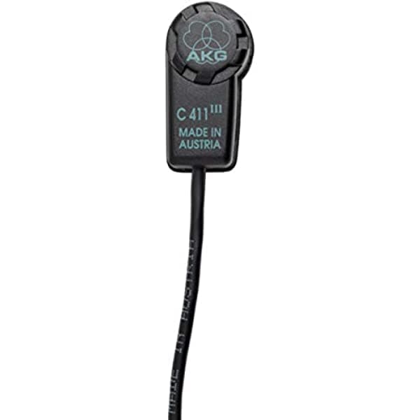 Akg C411/Pp Ultra-Light Micrófono De Condensador Para Instrumentos De Cuerda Con Conector Xlr De Estándar