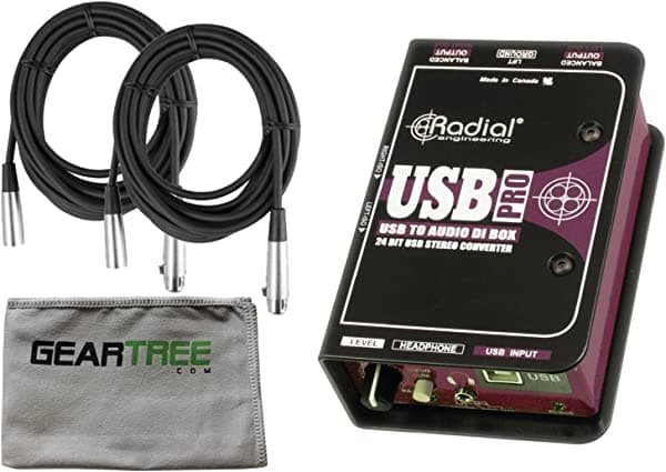 Radial USB-Pro DI USB digital para notebooks con paño de pulido y 2 cables 4334434766