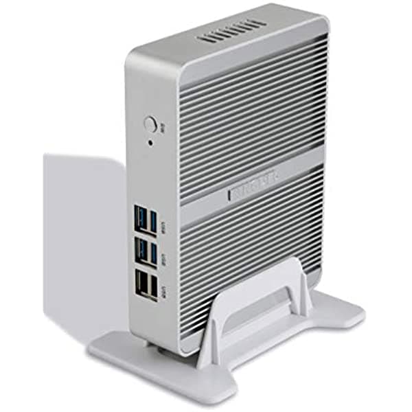 Kingdel Mini PC de escritorio de cuatro núcleos, red sin ventilador, Intel Celeron N3150/J3160/J4125 CPU de 2.08 GHz, 8 GB de RAM 256 GB de SSD, 2 LAN 2 HD 4 USB 3.0, Windows 11 Pro ‎HT690-N3150