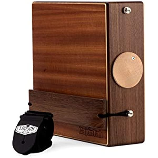 Louson Drums CajonTab Pro Series de 12 pulgadas - nogal sólido con caja CTPS12WS