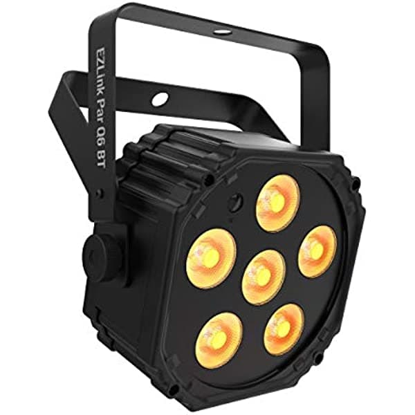 CHAUVET DJ - Par de luces LED con Bluetooth, color negro (EZlink Q6 BT) EZlink Par Q6 BT