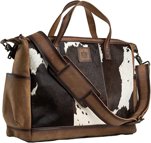 STS Ranchwear Diaper Bag Unisex Adult Leather Hair-on-Hide Cowhide