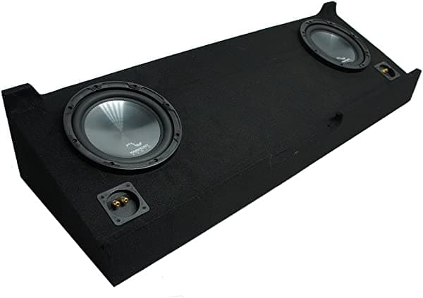 Harmony Audio R104 dual 10" caja para subwoofer compatible con Chevy Silverado Crew Cab 2007-2013 HA-SUB-PACKAGE145