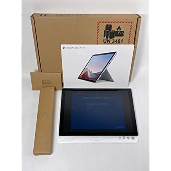 Microsoft Surface Pro 7+ Tablet de 12.3 pulgadas (1NA-0001) Platinum, Intel Core i5-1135G7, 8GB RAM, SSD de 256GB, pantalla táctil 2736x1822, Win10 Pro de 12.3 pulgadas Model 1960