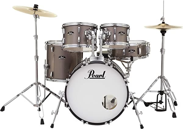 Pearl Roadshow RS584C/C91 - Batería de 4 piezas, color rojo vino, Bronce Metálico RS525SC/C707