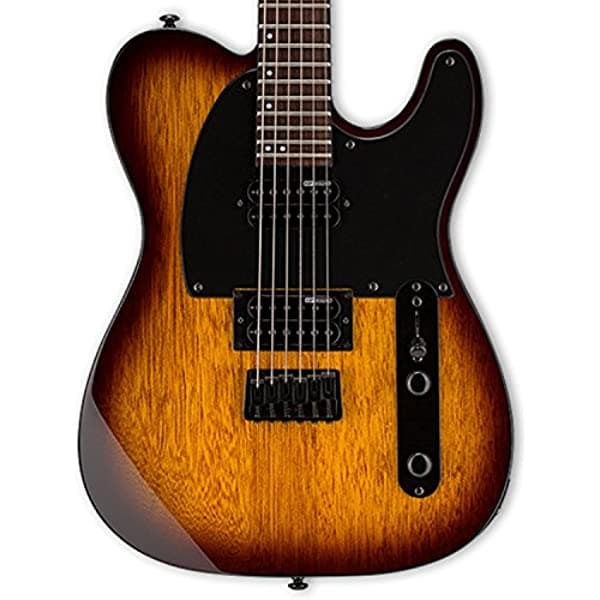 ESP TE Series TE-200 - guitarra eléctrica en arce, Resplandor solar del tabaco LTE200RTSB