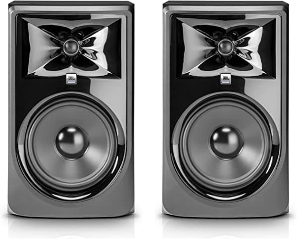 JBL 308P MKII Powered 8 pulgadas Monitor Bundle (2 artículos) A308PMKIIK5
