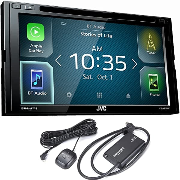 JVC kw-v830bt Android Auto/Apple carplay CD/DVD estéreo con sintonizador SiriusXM 841992107090