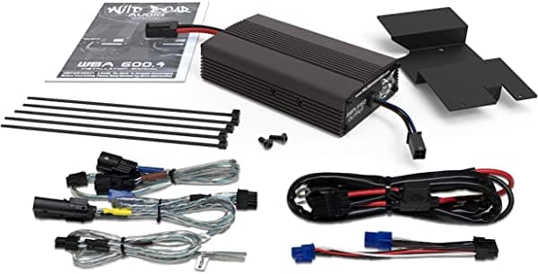 Hogtunes Wild Jabalí Audio WBA 300.2 300 W (@4 Ohms) 2 canales Amp con R.E.M.I.T. para modelos Harley-Davidson Touring WBA 300.2