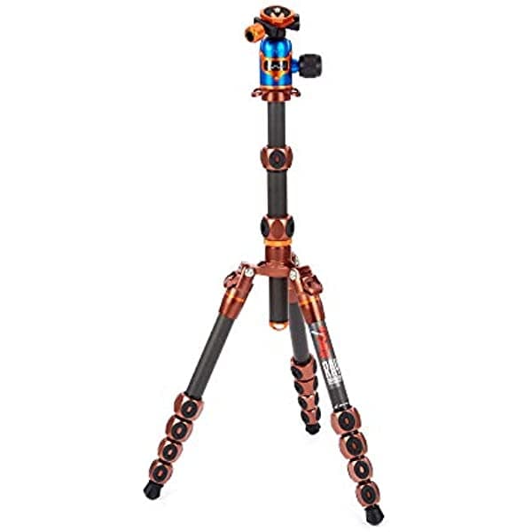 3 Legged Thing Legends Ray Kit trípode de fibra de carbono, apto para viajes, trípode de cámara ajustable con 3 patas desmontables y múltiples puntos de montaje