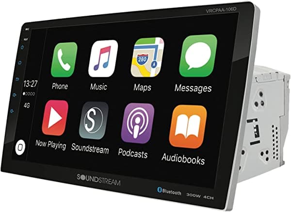 Soundstream VRCPAA-106F - DVD, USB, tarjeta microSD, receptor flotante de pantalla táctil multimedia