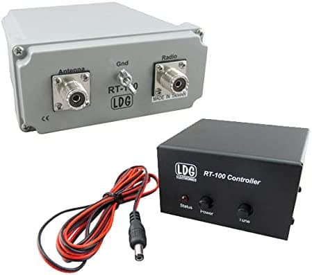 LDG Electronics RT/RC-100 RT-100 - Sintonizador de montaje remoto y unidad de control RC-100