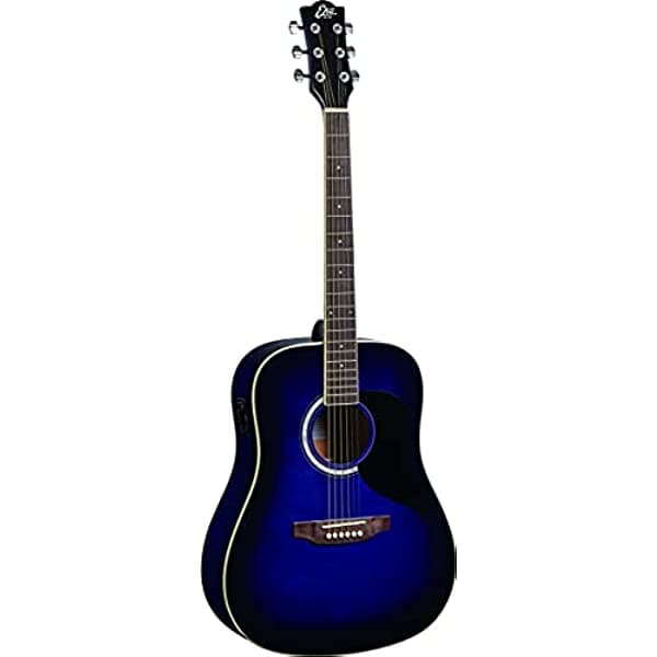EKO Guitars guitarra electroacústica de 6 cuerdas, para diestros, azul Sunburst (06216530)