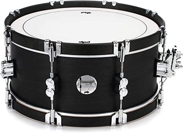 Pacific Drums & Percussion PDP Concept Maple Classic redoblante - (6.5 x 14.0 pulgadas), color ébano con aros de ébano PDCC6514SSEE