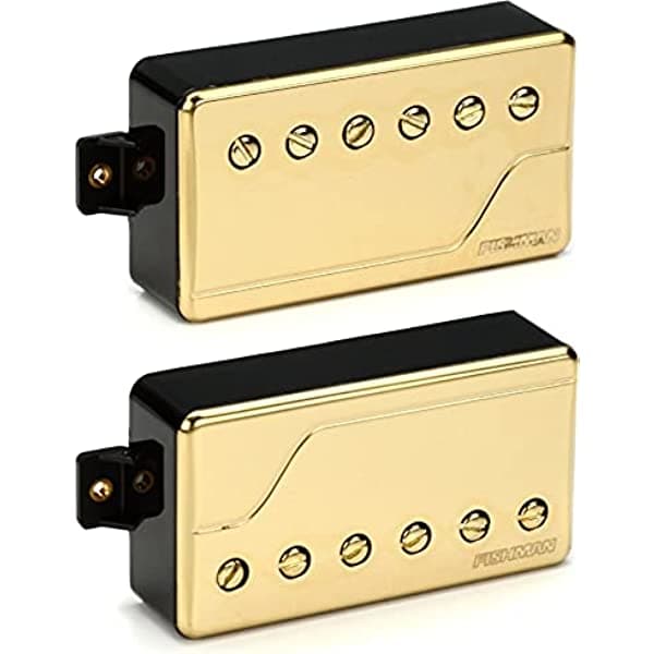 Fishman Fluence - Juego de pastillas Humbucker Classic con cubierta dorada PRF-CHB-SG2