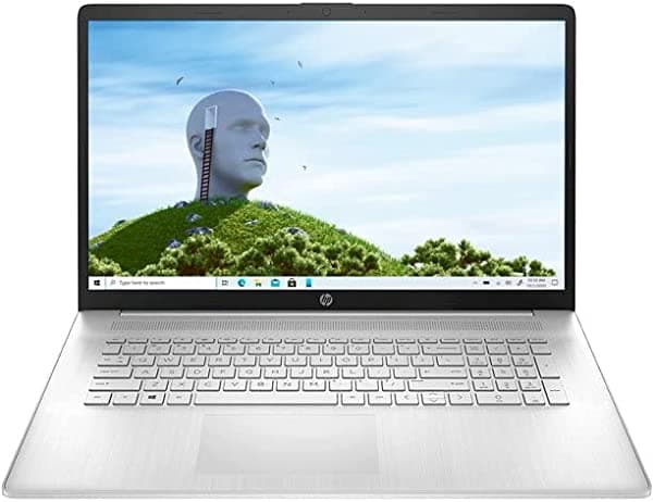 HP 2022 FHD IPS Laptop PC Intel 4-Core i5-1135G7 Iris Xe Graphics 32GB DDR4 1TB NVMe SSD HDMI AC BT4.2 USB-C teclado retroiluminado cámara web plateado natural Windows 11 Pro con RE 32GB USB 17-CN000