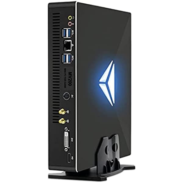 BOESIIPC Mini PC para juegos, micro servidor de computadora de escritorio con E3-1231 v3,4G GTX1050Ti, 16G RAM | 512G SSD, Windows 10, Gigabit Network, 4K, pantalla multipantalla
