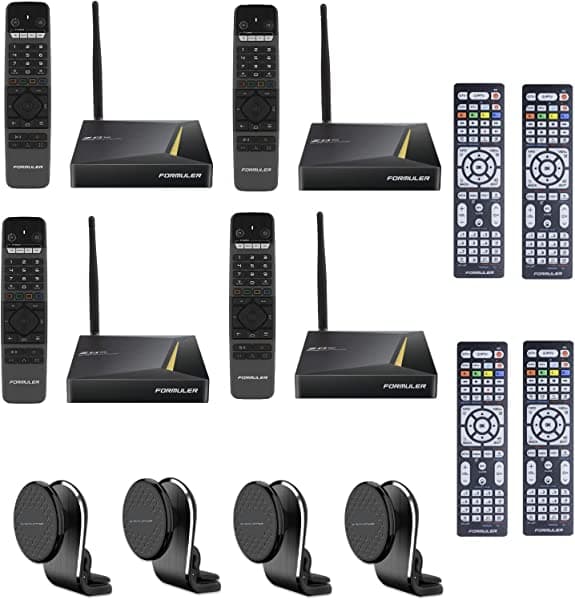 Dreamlink.ca Formuler Z8 Pro - 4 unidades con mando a distancia luminosa y soporte magnético extra Dreamlink