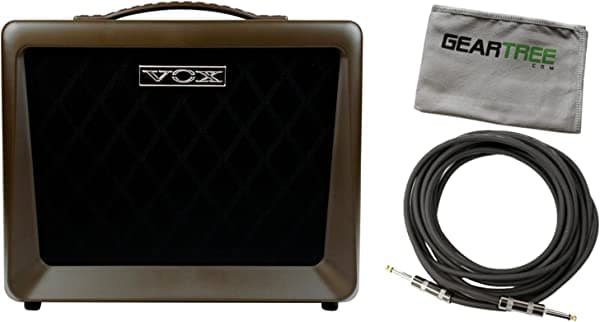 Vox VX50AG amplificador para guitarra acústica 50 W dos canales con cable y Geartree