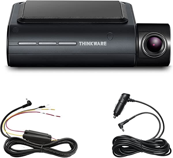 Thinkware Q800PRO - Cámara delantera para tablero de automóvil con cable de cableado y cable de alimentación de 12 V con WiFi GPS TW-Q800PRO32CH
