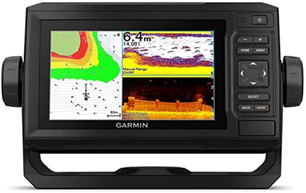 Garmin ECHOMAP UHD 65Cv, plotter con botones con Canada LakeVü G3 y transductor GT24UHD-TM 010-02332-00