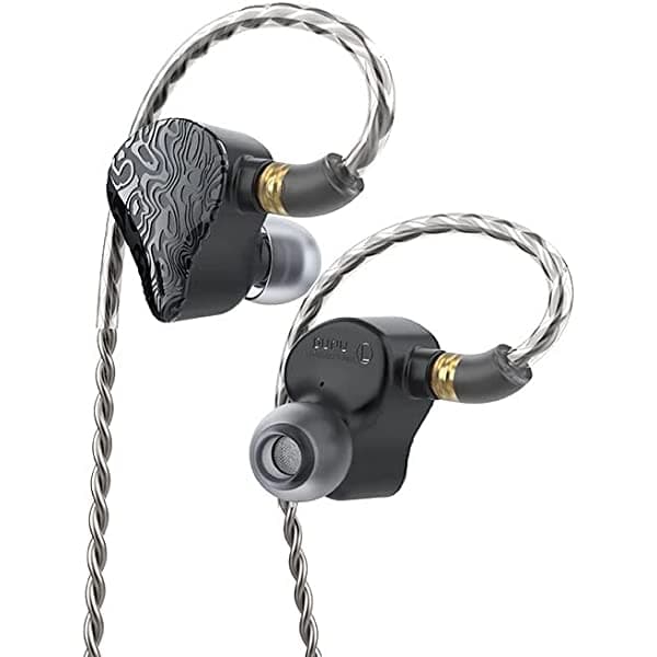 HiFiGo DUNU VULKAN DK-X6 Advanced Six-Driver Hybrid in-Ear Monitor, Dual 8mm Coaxial Dynamic Drivers IEMs Earphone (DUNU VULKAN)