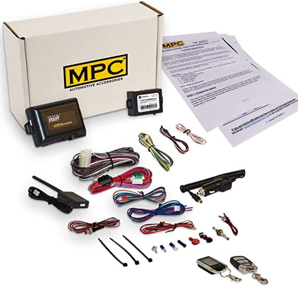 MPC Kit completo de arranque remoto LCD de 2 vías con kit de entrada sin llave para Ford Ranger 2001-2003