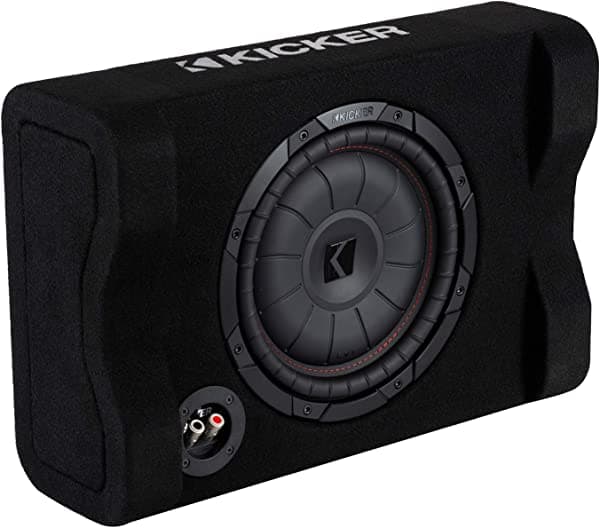 Kicker 48CVTDF102 Caja individual de 10 pulgadas CompVT de 2 ohmios compatible con subwoofer de 700 vatios y 10 pulgadas CVTDF102 (48CVTDF102)