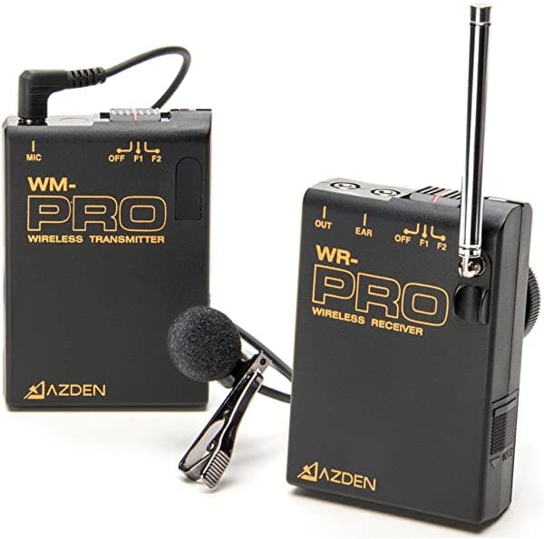 Azden WLXPROI Sistema de Micrófono Inalámbrico VHF para Smartphones y Tablets