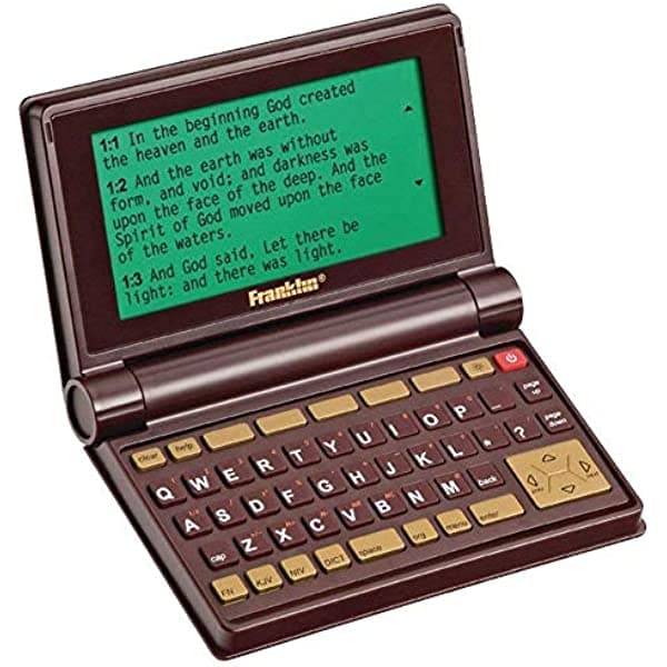 Franklin Electronic KJV/NIV Santa Biblia con Holman (BIB-475)