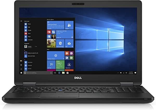 Amazon Renewed Notebook Dell Latitude E5580 de 15.6 pulgadas, Core i7-7600U 2.8 GHz, 16 GB RAM, 256 GB SSD, cámara web, Windows 10 Pro 64 bits (reacondicionado)