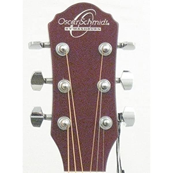 Oscar Schmidt OG10CE Cutaway Guitarra electroacústica, color morado transparente OG10CEFTPB