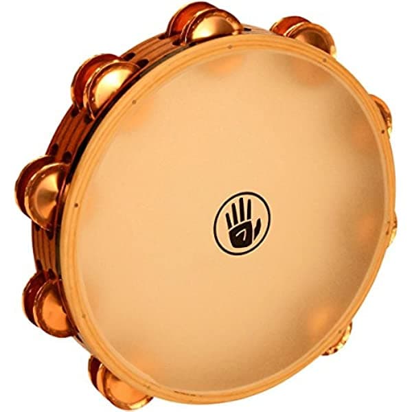 Negro Swamp bstd2s 10-pulgadas sonido Arte Pandereta, doble fila