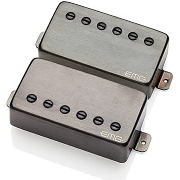 EMG MF Set cromo cepillado, color negro 4836