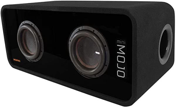 Memphis Audio MJME8D1 - Caja de subwoofer para automóvil con carga MOJO de 8 pulgadas 3600 W de 1 ohmio