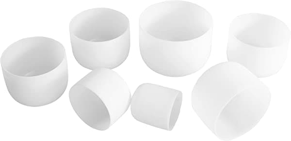 ENERGYSOUND Juego de 7 cuencos de cristal de cuarzo esmerilado afinados de 8 a 12 pulgadas chakra set 8-12 inch-3