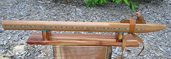 BUY ONLY FROM SPIRIT FLUTES Flauta nativa americana - hecha de madera de cerezo - afinada en Si grave (Low B) - profesional