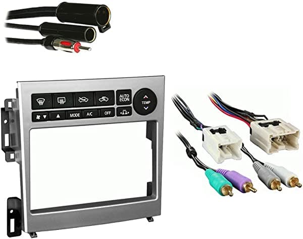 Harmony Audio Compatible con Infiniti G35 Coupe 2005 2006 2007 doble DIN estéreo arnés radio instalar Dash Kit paquete SC2-RadioKit782