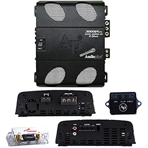 AUDIOPIPEMAP Mini amplificador monobloque de 3000 W micro amplificador de 2 ohmios estable compacto APHD-3000D-H2