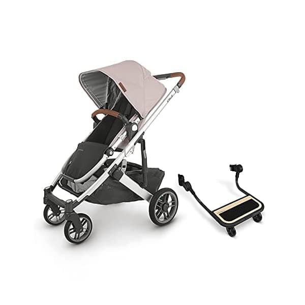 UPPAbaby Cruz V2 Cochecito Alice (rosa y plata/cuero de silla) + Piggyback para Cruz V2 0420-CRZ-NA-ALC/0919-CPB-WW