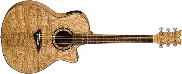 Dean Exotica - Guitarra de corte acústico con preamplificador de sintonizador EQA GN