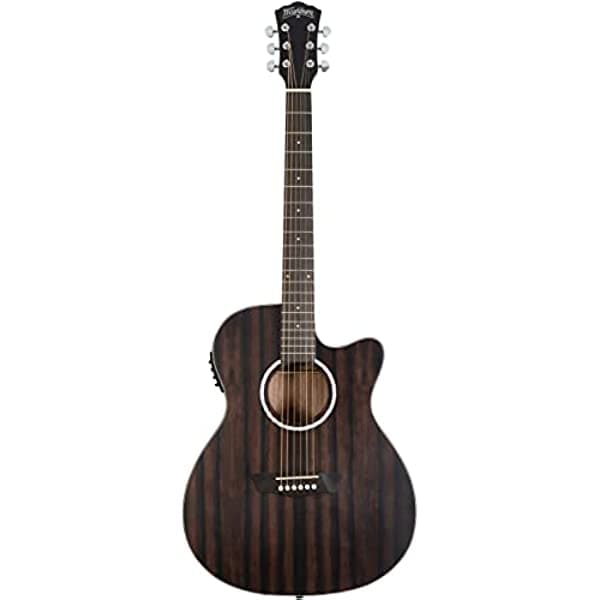Washburn Guitarra acústica de 6 cuerdas, derecha (DFEACE)