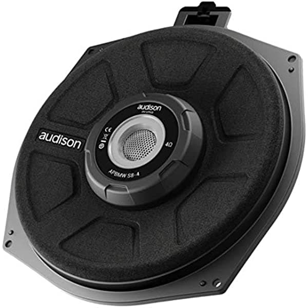 Audison APBMW S8-2 8" 150W RMS 2-Ohm Subwoofer de actualización de BMW poco profundo
