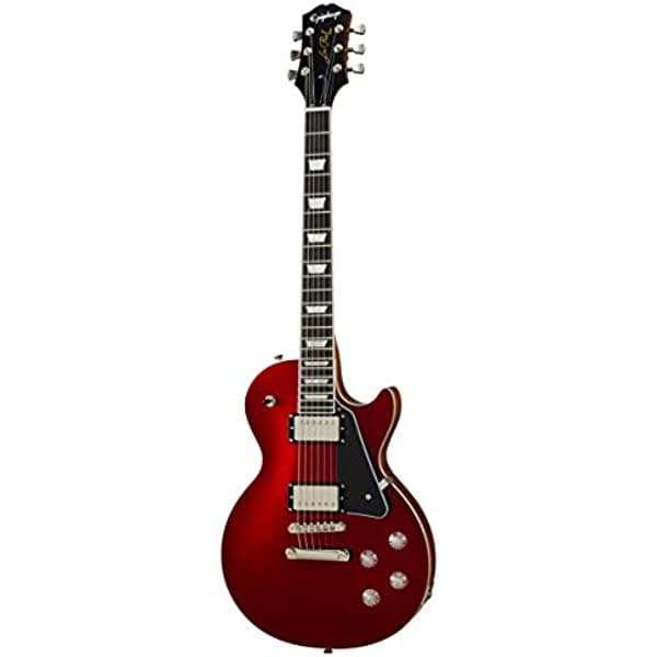 Epiphone Les Paul - Guitarra eléctrica moderna (Sparkling Burgundy) EILMSBUNH1