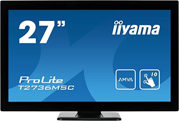 iiyama Prolite T2736MSC-B1 27" 1920 x 1080Pixeles Multi-Touch Negro monitor pantalla táctil