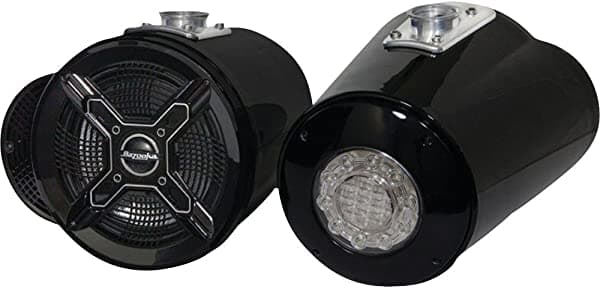 Bazooka Marino Tubbie Single Ended 8-Inch, con luz LED, Negro MT81LKB