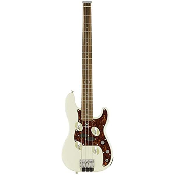 Traveler Guitarras 4 Cuerdas Bajo, Derecho, Blanco Perla (TB4P PW PF)